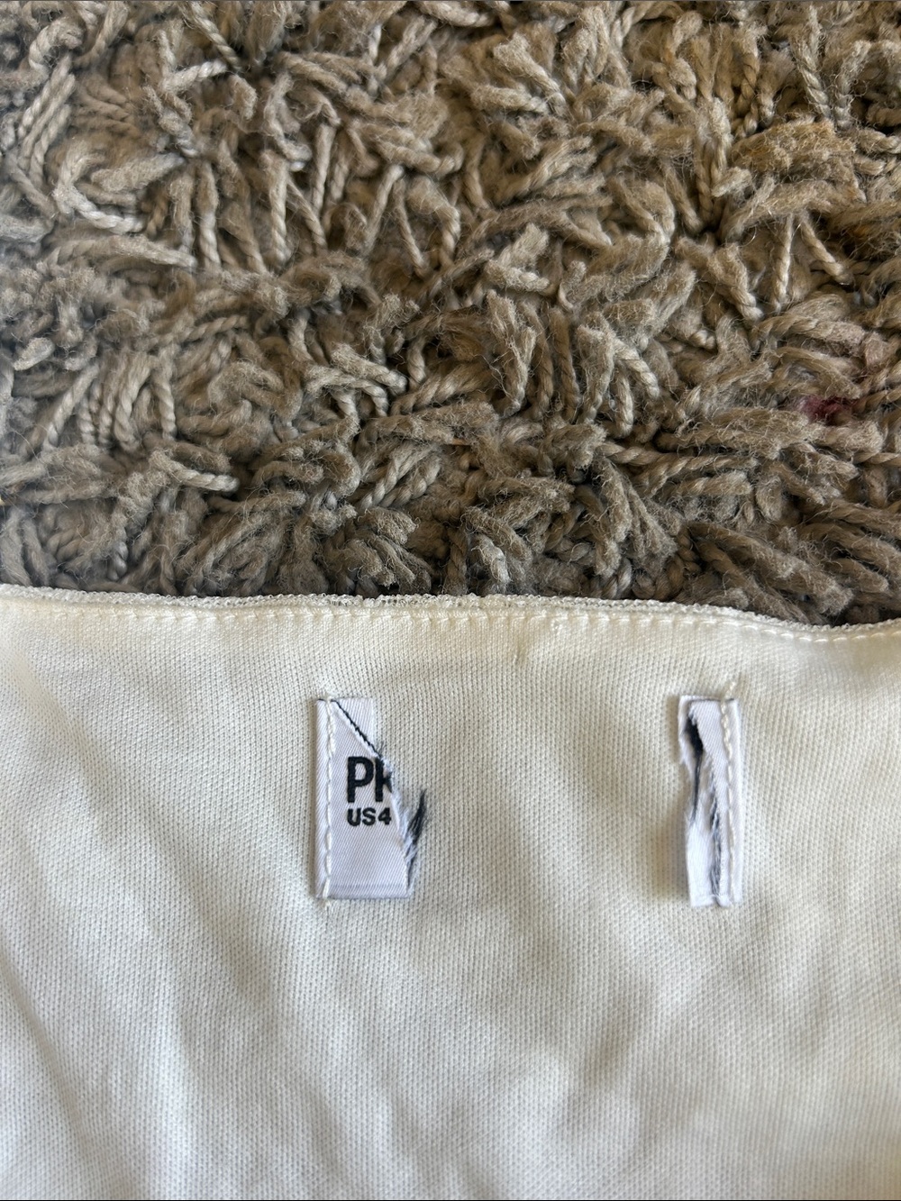 Princess Polly Lanchester Mini Dress White Square Neck Size 4 - Picture 7 of 16